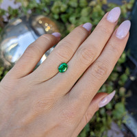 0.96 Ct. Emerald from Afghanistan Life Style