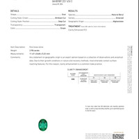 2.98 Ct. Emerald from Afghanistan Scan Report