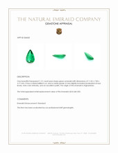 1.51 Ct. Emerald from Afghanistan Appraisal