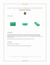 2.00 Ct. Emerald from Zambia Appraisal