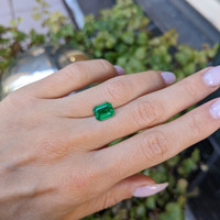 1.98 Ct. Emerald from Zambia Life Style