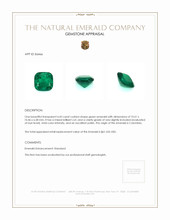 4.43 Ct. Emerald from Colombia Appraisal