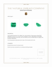 0.81 Ct. Emerald from Afghanistan Appraisal