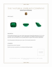 3.29 Ct. Emerald from Afghanistan Appraisal