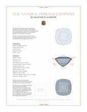 0.45 Ct. Emerald from Zambia 3 D Scan Report