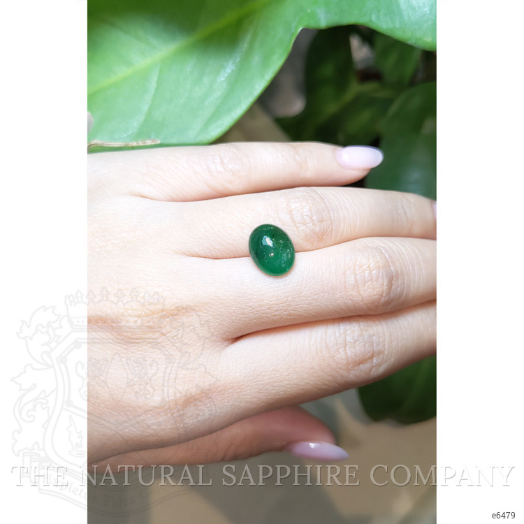 4.11 Ct. Cabochon Emerald from Zambia