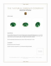 3.60 Ct. Cabochon Emerald from Zambia Appraisal