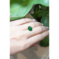 3.60 Ct. Cabochon Emerald from Zambia Life Style