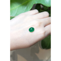 3.33 Ct. Cabochon Emerald from Zambia Life Style