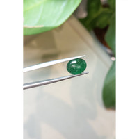 3.52 Ct. Cabochon Emerald from Zambia Life Style