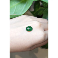 3.52 Ct. Cabochon Emerald from Zambia Life Style