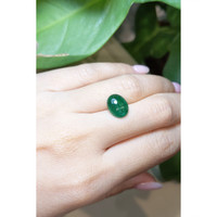 3.52 Ct. Cabochon Emerald from Zambia Life Style