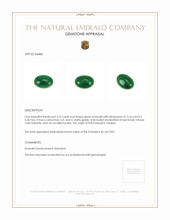 3.72 Ct. Cabochon Emerald from Zambia Appraisal