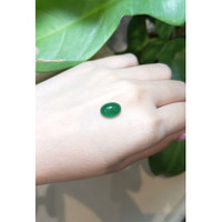 3.72 Ct. Cabochon Emerald from Zambia Life Style