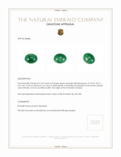 3.32 Ct. Cabochon Emerald from Zambia Appraisal