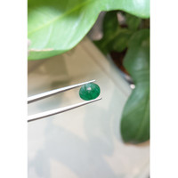 3.32 Ct. Cabochon Emerald from Zambia Life Style