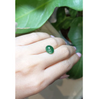 3.32 Ct. Cabochon Emerald from Zambia Life Style