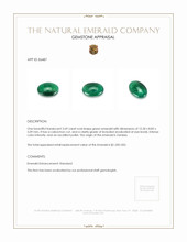 3.69 Ct. Cabochon Emerald from Zambia Appraisal
