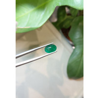 3.69 Ct. Cabochon Emerald from Zambia Life Style