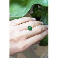 3.90 Ct. Cabochon Emerald from Zambia Life Style