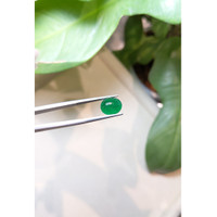 3.25 Ct. Cabochon Emerald from Zambia Life Style