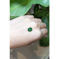 2.42 Ct. Cabochon Emerald from Zambia Life Style