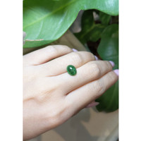 2.42 Ct. Cabochon Emerald from Zambia Life Style