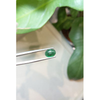 2.42 Ct. Cabochon Emerald from Zambia Life Style