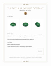 2.71 Ct. Cabochon Emerald from Zambia Appraisal