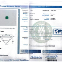 4.00 Ct. Emerald from Colombia Scan Report