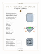 4.00 Ct. Emerald from Colombia 3 D Scan Report