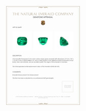 3.34 Ct. Emerald from Colombia Appraisal