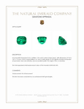 3.34 Ct. Emerald from Colombia Appraisal