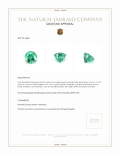 0.59 Ct. Emerald from Zambia Appraisal