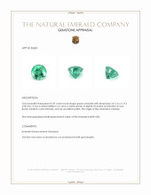 0.59 Ct. Emerald from Zambia Appraisal