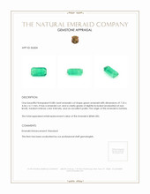 0.88 Ct. Emerald from Zambia Appraisal
