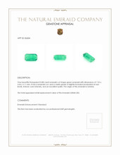 0.88 Ct. Emerald from Zambia Appraisal