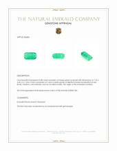 0.88 Ct. Emerald from Zambia Appraisal