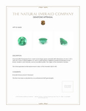 0.61 Ct. Emerald from Zambia Appraisal