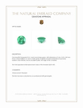 0.61 Ct. Emerald from Zambia Appraisal
