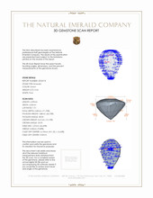 0.34 Ct. Emerald from Zambia 3 D Scan Report