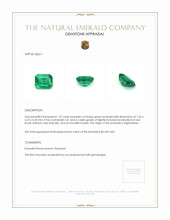 1.47 Ct. Emerald from Afghanistan Appraisal