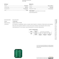 13.08 Ct. Emerald from Zambia Scan Report