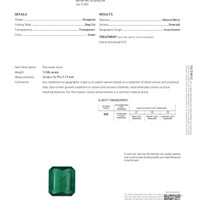 13.08 Ct. Emerald from Zambia Scan Report