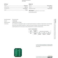 13.08 Ct. Emerald from Zambia Scan Report