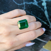 13.08 Ct. Emerald from Zambia Life Style