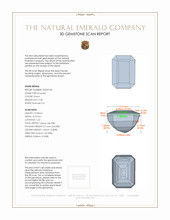 9.38 Ct. Emerald from Afghanistan 3 D Scan Report