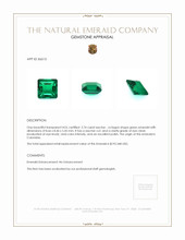 2.74 Ct. Emerald from Colombia Appraisal