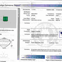 2.74 Ct. Emerald from Colombia Scan Report