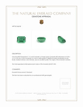 1.15 Ct. Emerald from Zambia Appraisal